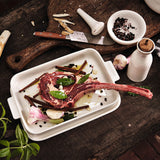 VILLEROY & BOCH Clever Cooking Teglia Rettangolare 34x24cm Porcellana Bianco