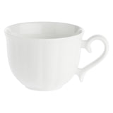 LA PORCELLANA BIANCA Ducale Set 6 Tazze Tè con Piattino Porcellana 220ml Bianco