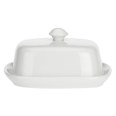 Burriera con coperchio La Porcellana Bianca in porcellana bianca 13 cm