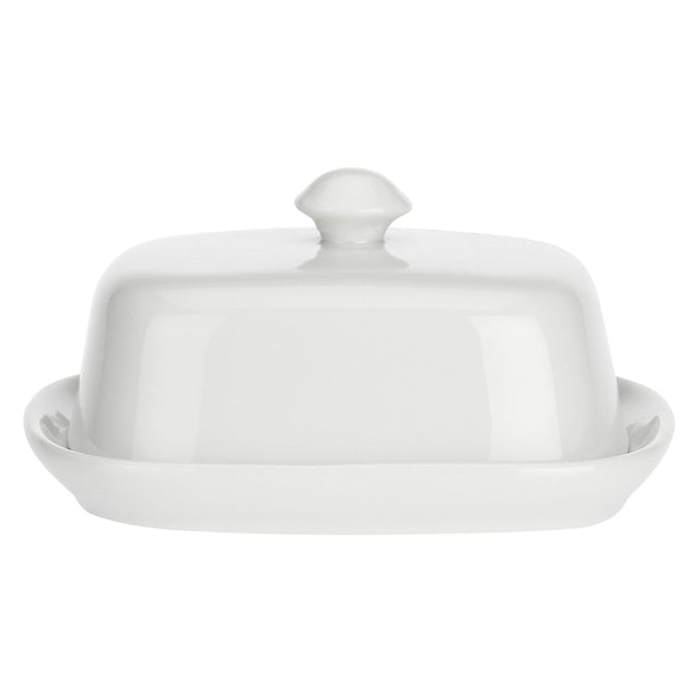 Burriera con coperchio La Porcellana Bianca in porcellana bianca 13 cm