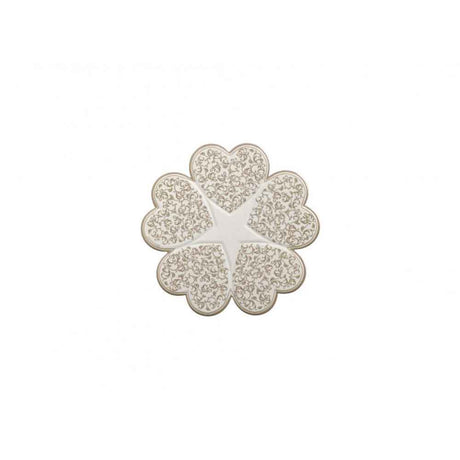 Sottopentola Riccioli di Fata Brandani in ceramica con decori floreali