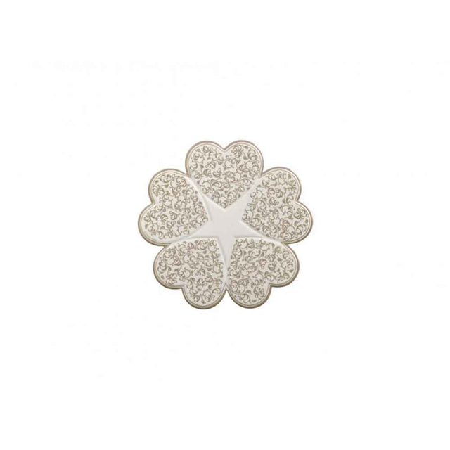 Sottopentola Riccioli di Fata Brandani in ceramica con decori floreali