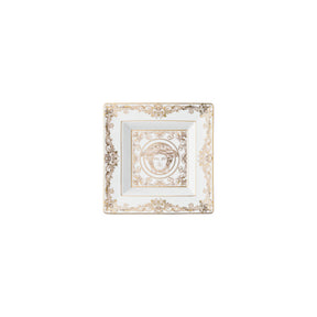 Ciotola Medusa Gala Versace in porcellana bianca con decori oro 14 cm