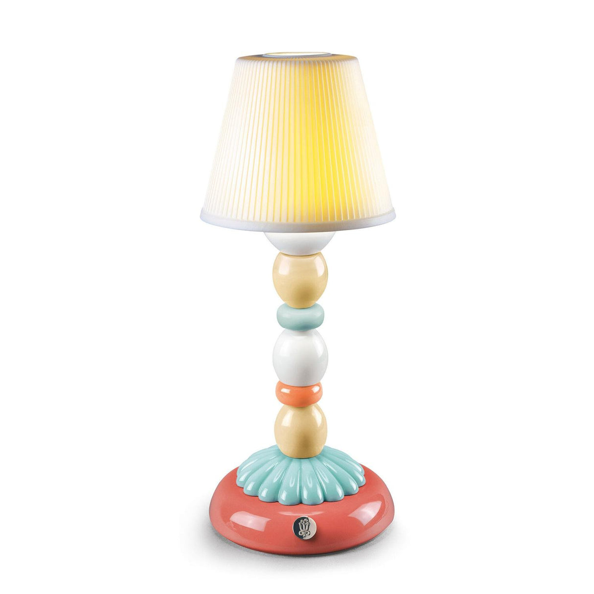 Lampada da tavolo Firefly Palm Lladrò in porcellana lucida 30x12 cm
