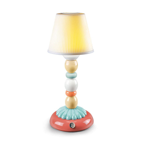 Lampada da tavolo Firefly Palm Lladrò in porcellana lucida 30x12 cm
