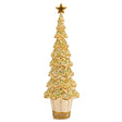 Albero di Natale Palais Royal in resina color oro lucido 43 cm