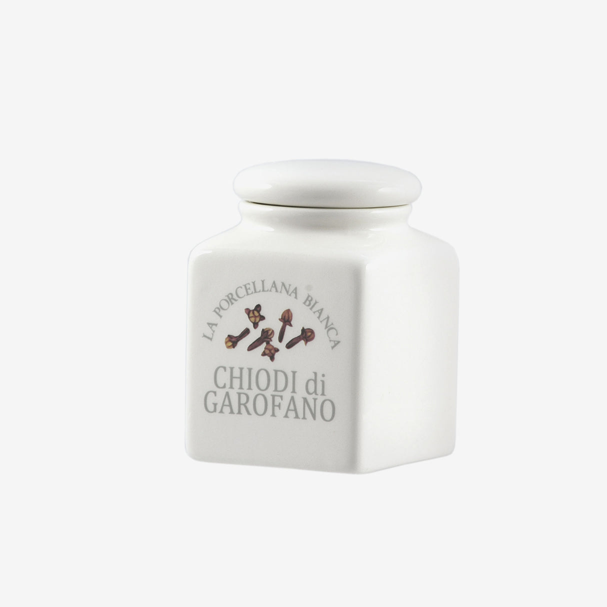 Barattolo Chiodi di Garofano La Porcellana Bianca in porcellana 175cc 6x6 cm