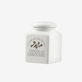 Barattolo Chiodi di Garofano La Porcellana Bianca in porcellana 175cc 6x6 cm