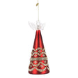 Pendaglio Angelo Beloved Bizzotto in vetro soffiato rosso 21 cm