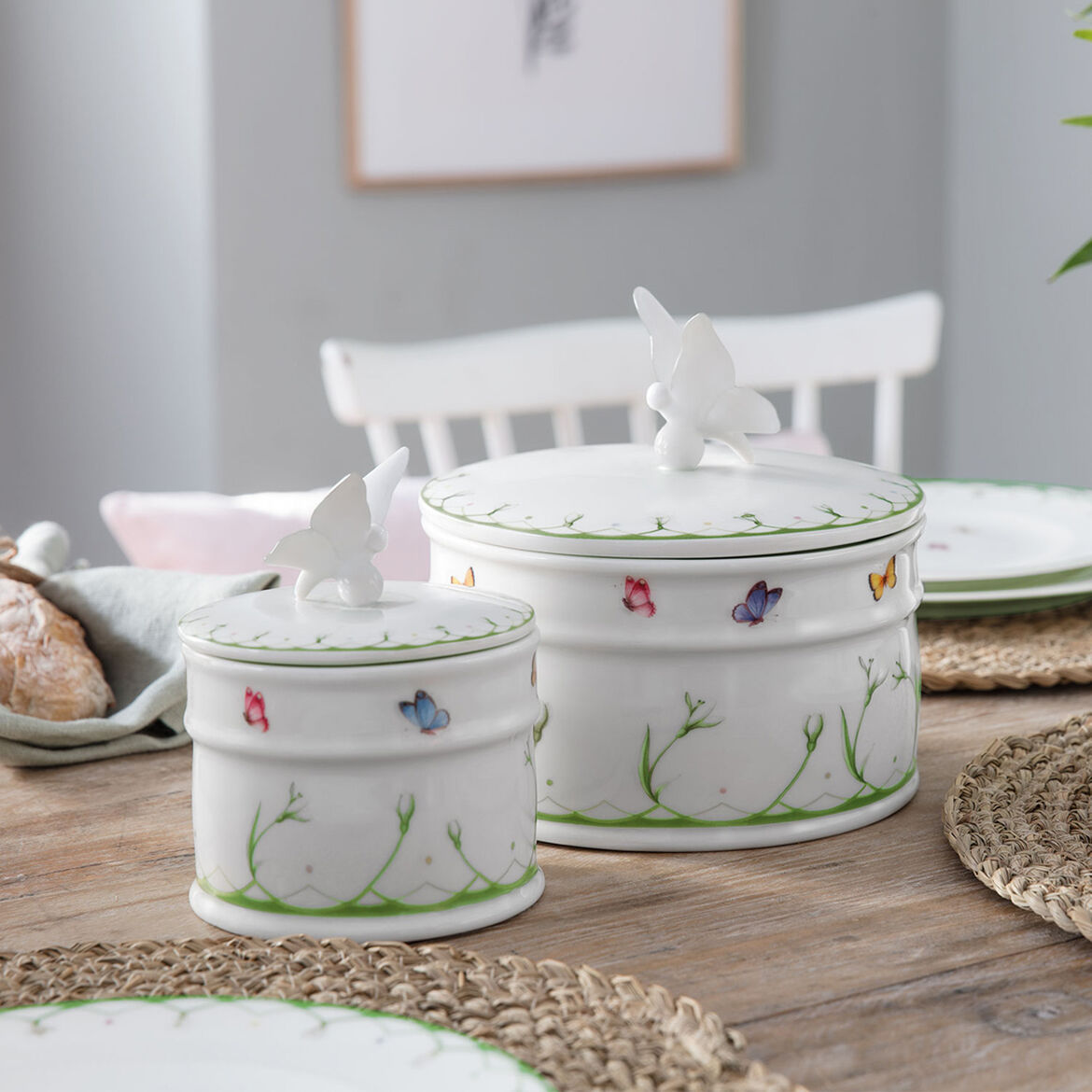 VILLEROY & BOCH Colourful Spring Scatola Contenitore Grande 18cm Porcellana Barattolo
