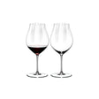 Set 2 calici vino Pinot Noir Riedel in cristallo 830 ml con effetto ottico