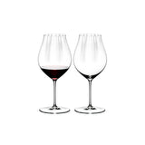 Set 2 calici vino Pinot Noir Riedel in cristallo 830 ml con effetto ottico
