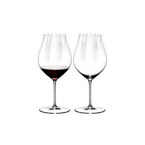 Set 2 calici vino Pinot Noir Riedel in cristallo 830 ml con effetto ottico