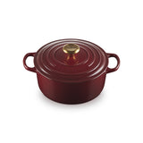 LE CREUSET Cocotte Round Evolution 24cm Rhone Vitrified Cast Iron