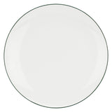 LA PORCELLANA BIANCA Dintorno Servizio Tavola Set Piatti 18 Pezzi Porcellana Bianco Bordo Verde