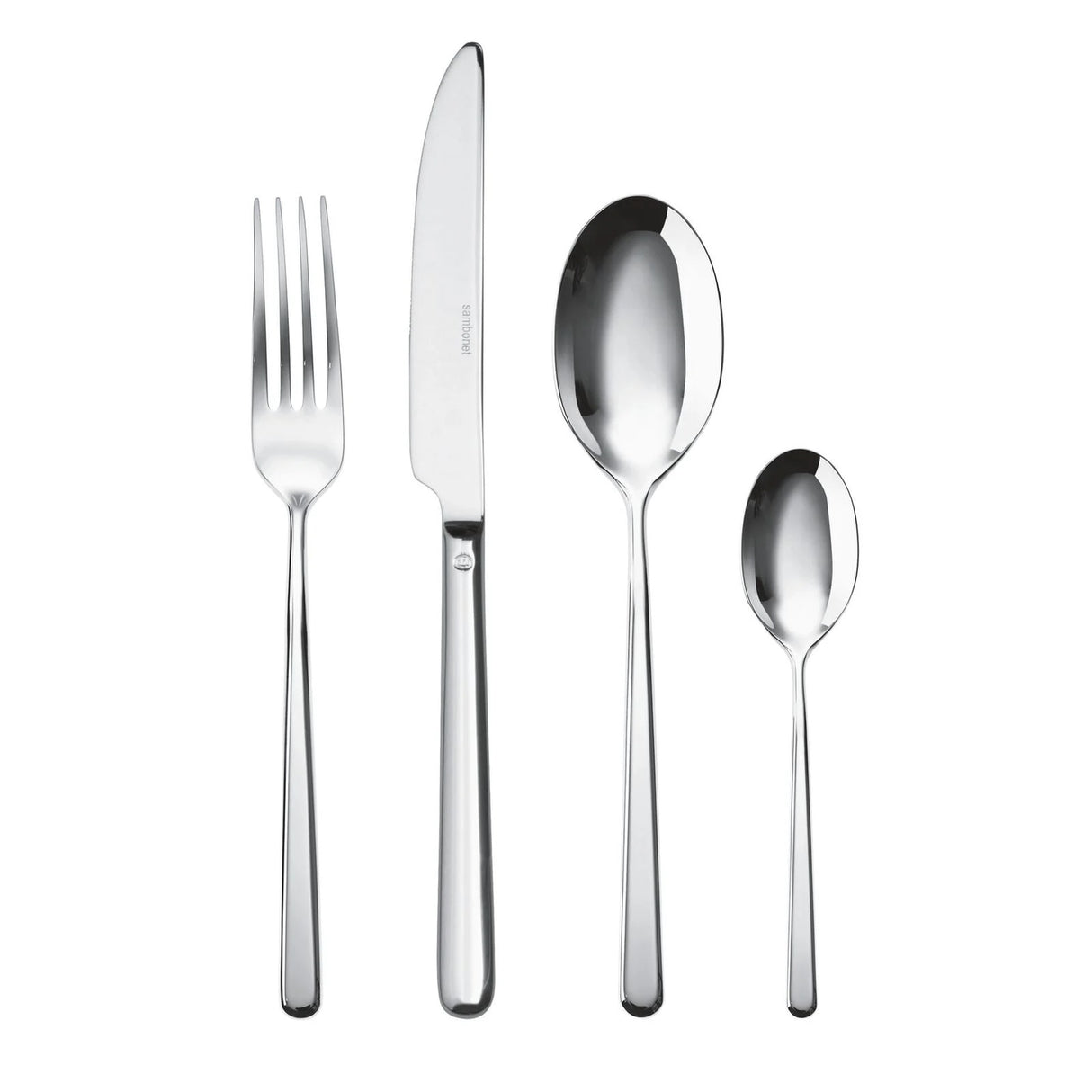 Set posate Linear Sambonet in acciaio inox 24 pezzi per tavola