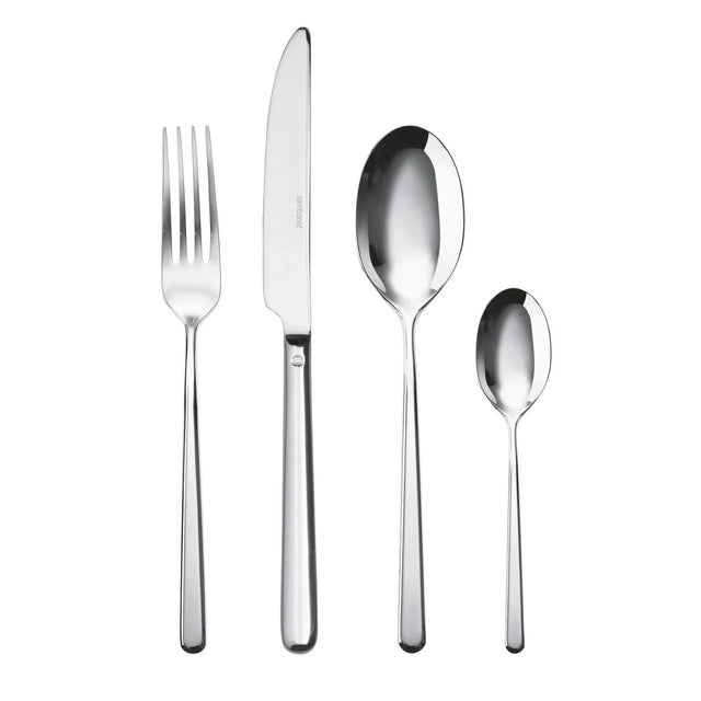 Set posate Linear Sambonet in acciaio inox 24 pezzi per tavola
