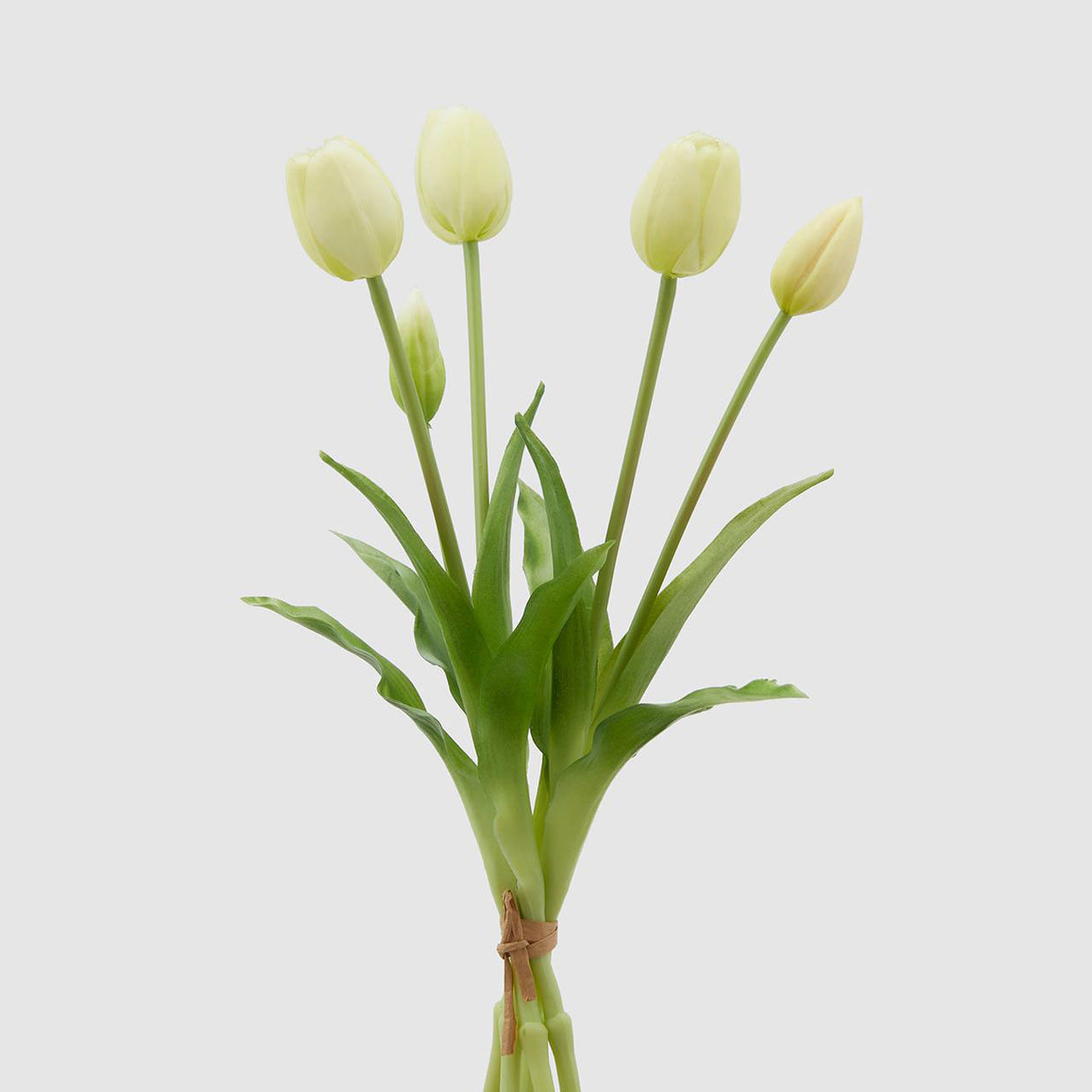 Mazzo di tulipani EDG in materiale sintetico bianco 40 cm