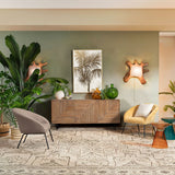 BIZZOTTO Painting Print on Canvas Palm Trees Gold Bold 82x122cm
