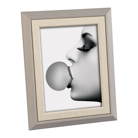 Portafoto Mascagni Casa in legno MDF bicolore grigio 15x20 cm
