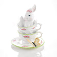 Decorazione coniglietto Pasqua Mascagni Casa in resina 15x12,5 cm