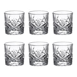 Set 6 bicchieri shot Rock&Roll Brandani in vetro trasparente 5,5 cm