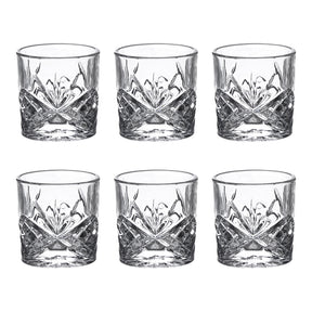Set 6 bicchieri shot Rock&Roll Brandani in vetro trasparente 5,5 cm