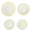 Set piatti Polline Brandani in porcellana con decori floreali 18 pezzi