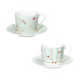 Set 2 tazze caffè Polline Brandani in porcellana decorata 100 ml
