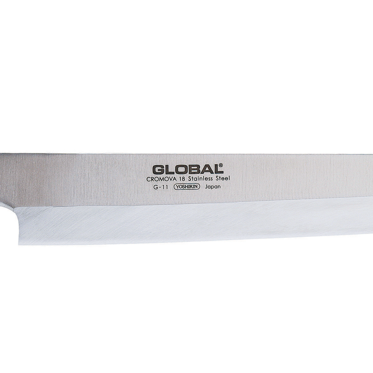GLOBAL Sashimi Yanagi Knife 25cm in Cromova 18 G-11R Stainless Steel