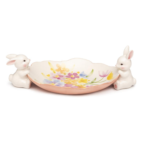Coppa con conigli Palais Royal in ceramica multicolore 32,5 cm