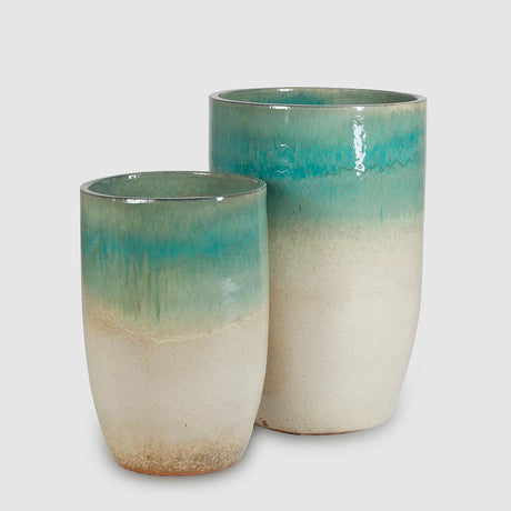Vaso Fenice EDG in ceramica verde altezza 40 cm