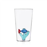 ICHENDORF Marine Garden Fish Set 6 Pieces Longdrink Glasses 13cm Borosilicate Glass