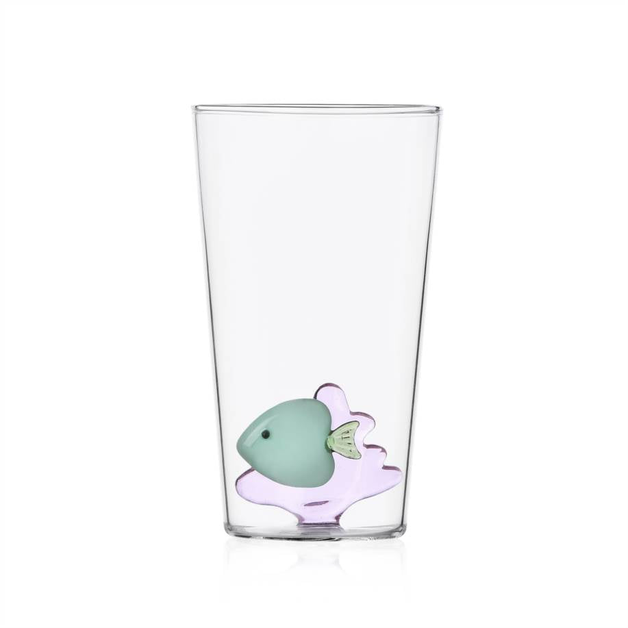 ICHENDORF Marine Garden Fish Set 6 Pieces Longdrink Glasses 13cm Borosilicate Glass