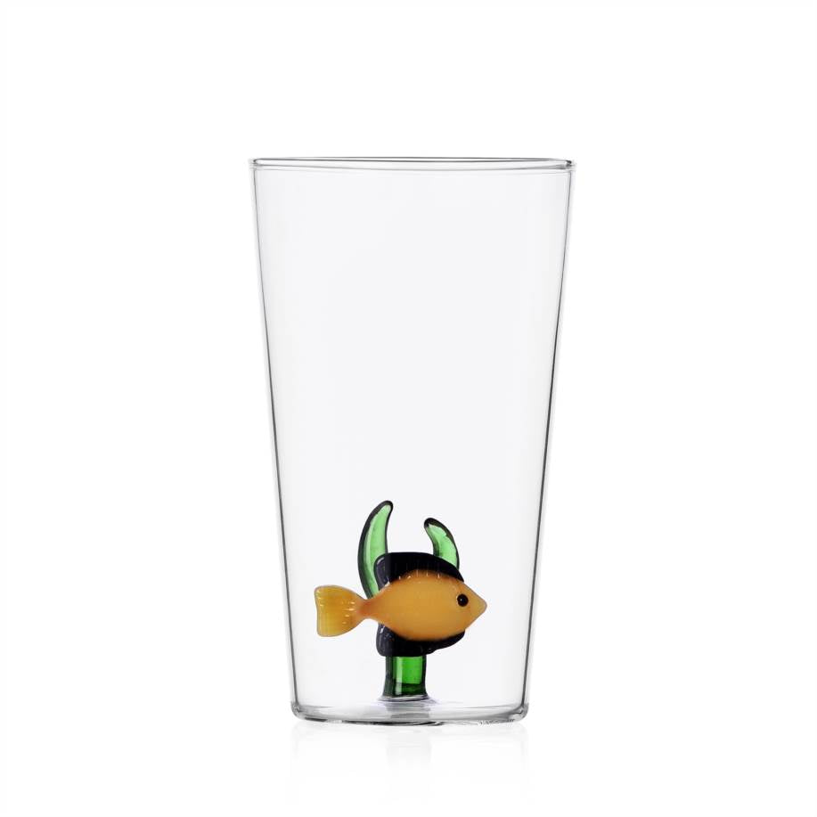 ICHENDORF Marine Garden Fish Set 6 Pieces Longdrink Glasses 13cm Borosilicate Glass