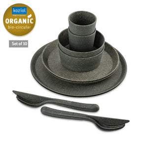 Set piatti Koziol Helsinki in materiale organico 10 pezzi