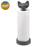 KOZIOL Napkin Roll Holder Miaou Cat Dark Gray Organic