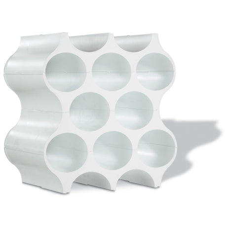 Portabottiglie modulare Koziol in materiale organico a nido d'ape 36x35 cm