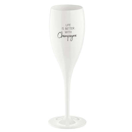 Flute spumante Koziol in materiale termoplastico indistruttibile 19 cm