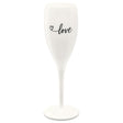 Flute spumante Koziol in materiale termoplastico bianco 19 cm