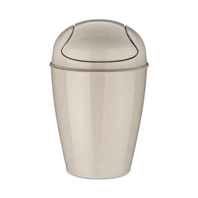 Cestino gettacarte Koziol DEL XS in plastica riciclata color sabbia 24 cm