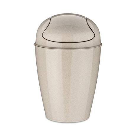 Cestino gettacarte Koziol DEL XS in plastica riciclata color sabbia 24 cm
