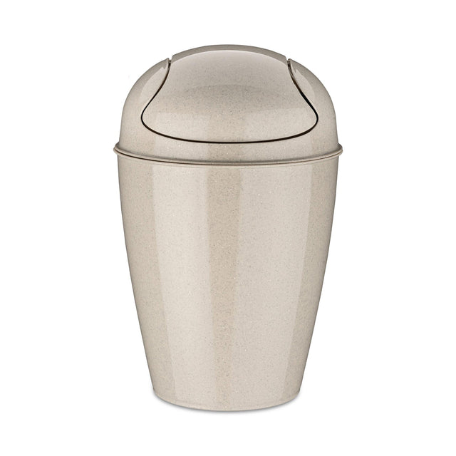 Cestino gettacarte Koziol DEL XS in plastica riciclata color sabbia 24 cm