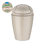 KOZIOL Small Bathroom Waste Paper Bin DEL XS 24cm 2L 100% Recycled Plastic Sand