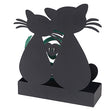 Porta zampirone Montemaggi in metallo nero design gattini 16x18 cm