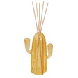 Diffusore a bastoncini Brandani in vetro giallo forma cactus 17 cm