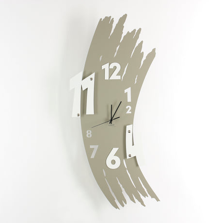 Orologio da parete Spennellata Ceart in metallo tagliato a laser 39x85 cm