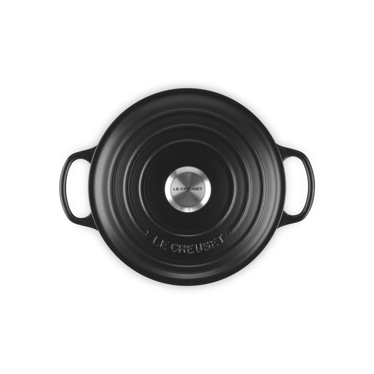 LE CREUSET Cocotte Round Evolution 24cm Black Vitrified Cast Iron