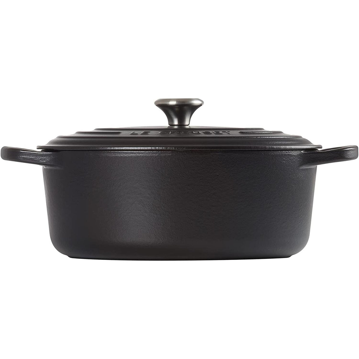 LE CREUSET Oval Cocotte Evolution 29cm Black Vitrified Cast Iron