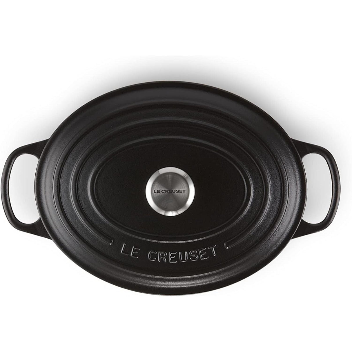 LE CREUSET Oval Cocotte Evolution 29cm Black Vitrified Cast Iron
